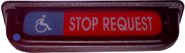 Overhead 1/3- 2/3 ADA & Stop Request Display w/ Blue & Dash Indicator Wiring